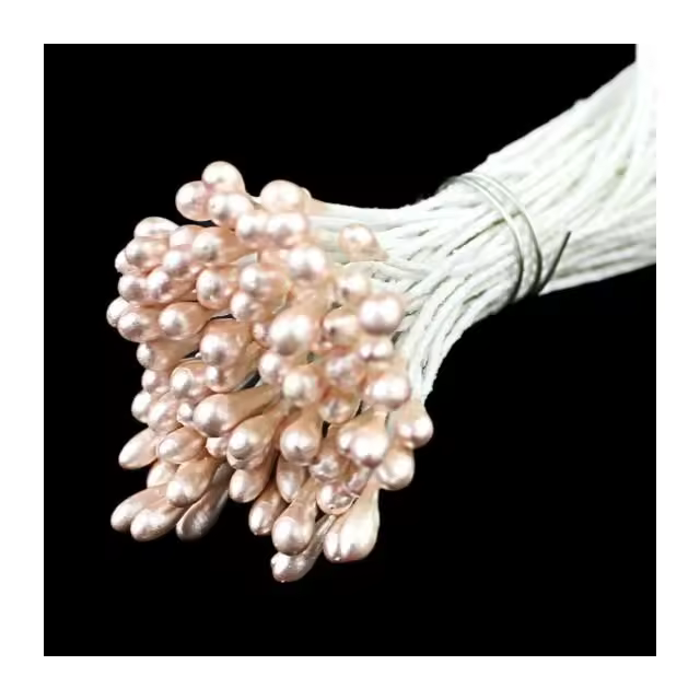 Artipistilos Pistilos Perlados 3mm - Paquete de 80 - Alambre Forrado - Made In Spain - 1