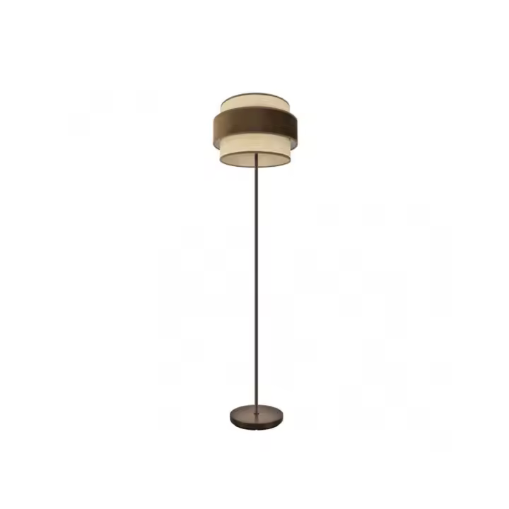 Fabrilamp - Pie De Salon Reyes 1xe27 Marron/natural-marron 160x40x40cm - 1