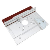 Placa De Inserto Para Mesa De Router De Aluminio Con Herramienta De Encaje Deslizante Y Regla De Ángulo Para Mecanizado De Madera Kit De Guía Para Carpintero - details 4