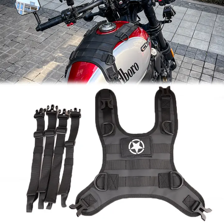 Bolsa De Tanque De Motocicleta Portátil Con Base Chaleco Accesorios Molle Universal Para Motocicletas Off-Road Kit De Tanque - 1