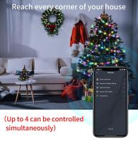 Luces De Navidad RGB LED Para Decoración De Calle Y Interior Smart Bluetooth APP USB Regulables Y Con Musicas Para Bodas Y Fiestas - details 1