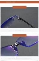 Gafas De Lectura Para Hombres Y Mujeres Con Anteojos Anti-Luz Azul Plegables HD Negro Y Transparente Con Estuche - details 2