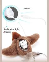 Juguete Interactivo Para Gatos Con Control Remoto Pájaro Saltarín Eléctrico Movimientos Realistas Accesorio De Juego Engañoso Para Mascotas - details 4