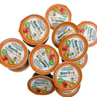 Tomate Natural Rallado con Aceite de Oliva Monodosis Iberitos - Expositor con 120 monodosis de 22 gramos - Tomate Natural Rallado con Aceite de Oliva - Especial Hosteleria - Totalmente Natural - details 1