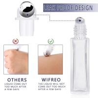 Botella De Aceite Esencial De Vidrio Grueso Recargable 10ml Con 4 Vaso Tumbler Accesorios 2 Funnel 2 Pajita Pack De 1/4pcs - details 2