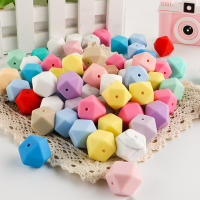 Bolas De Silicona Hexagonales De 14mm Y 17mm Para DIY Accesorios De Joyería De Grado Alimenticio Para Hacer Pulseras Y Collares - details 2