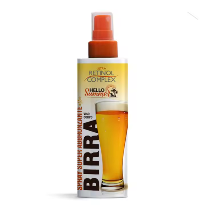Super Tanning Spray de Cerveza Bronceado Intense Hello Summer Ultra Retinol Complex - 1