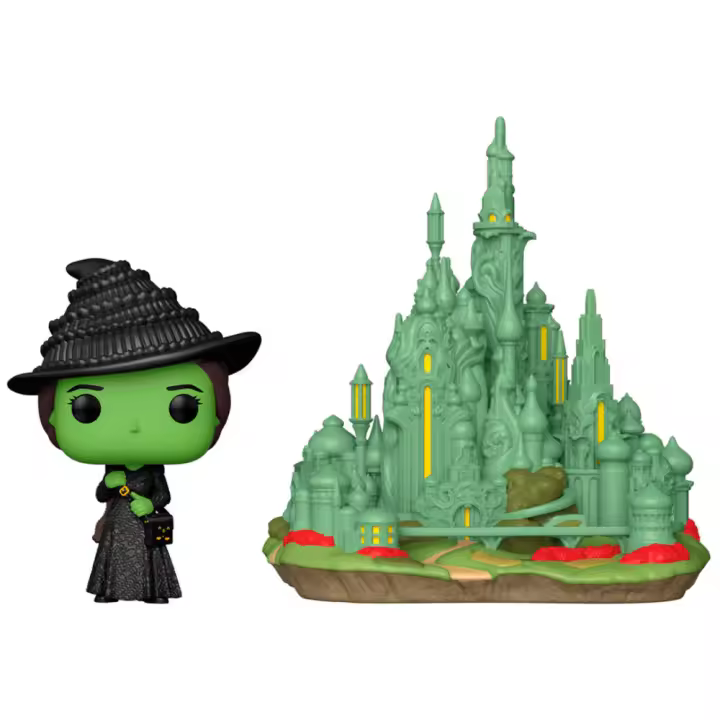 Figura Pop Town Wicked Elphaba With The Emerald City-Figura de Vinilo Coleccionable - Idea de Regalo- Mercancia Oficial - Juguetes para Niños y Adultos - Movies Fans - Muñeco para Coleccionistas y Exposición - 1