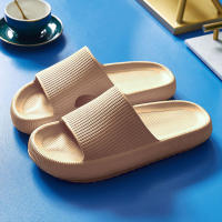 Sandalias De Hueso Grueso Para Mujer EVA Suave Suela Cama De Nubes Pantuflas De Interior Antideslizantes Playa Verano 2025 - details 33