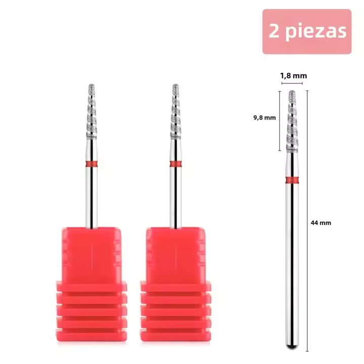 2pcs TP Bit De Uñas De Diamante Torbellino Para Broca De Taladro Y Pulidora Eléctrica Herramientas De Pedicura Corte De Acero Inoxidable - 1