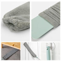 Cepillo De Limpieza Para Muebles Con Mango Extensible Y 2 Cubiertas De Microfibra Herramienta De Limpieza Para Bajo Muebles Gap Dust Cleaner - details 16