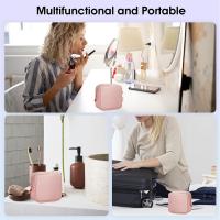 Neceser pequeño para bolso, mini neceser para cartera, neceser pequeño para mujer, neceser pequeño con bolsillos interiores de piel vegana ecológica. - details 4