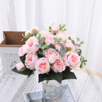 Flores Artificiales De Paeonia Rosa Persa Silken Para Decoración De Hogar Y Bodas DIY Arreglo Floral Para Sala De Estar Y Jardín - details 2