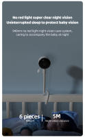 Cámara De Seguridad Para Bebé Con Visión Nocturna Infrarroja Y Control Remoto APP WiFi Monitoreo De Temperatura Y Ruido Cámara Inteligente Para El Hogar - details 4