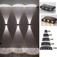Luz De Pared LED Para Exteriores E Interiores 2W 4W 6W 8W 10W AC85-265V Blanca Negra Moderna Para Jardín Dormitorio Pasillo - details 8