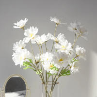 Arreglo De Flores Artificiales De Seda Para Boda Decoración De Hogar 4 Cabezas Simulación De Ramo Para Sala De Estar Y Comedor - details 6