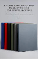 Carpeta De Negocios A4 De PU Para Guía De Servicio De Hotel Carpeta De Ventas Con Clip Para Contratos Y Menús - details 0