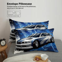 Juego De Cama Deportiva 3 Piezas Con Estampado De Carreras Incluye Funda De Edredón Y 2 Almohadillas No Rellenas Skin-friendly Transpirable Antipelusa - details 4