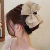 Haimeikang Pinza De Cabello De Malla Para Mujer Estilo Coreano Verano Accesorios De Cabello Solid Color Decorativos Para Peinado - details 2