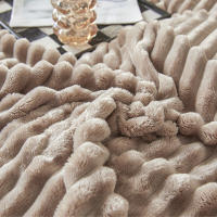 Manta Gruesa De Color Sólido Con Rayas Anchas Manta Suave Y Cálida Para Sofa Y Cama Cubierta De Tela Decorativa Para Dormitorio En Casa Estilo Geométrico - details 29
