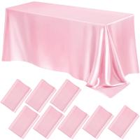 Mantel Rectangular De Seda Imitación Rosa Roja Para Boda Uso Doméstico Fiesta Banquete Tejido Damasco Resistente Al Aceite - details 1