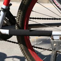 Protector De Cadena Para Bicicleta De Neopreno Accesorios De Ciclismo Protección De Marco Y Cadena Negros De Poliéster - details 0
