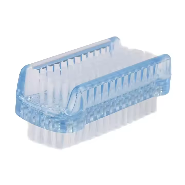 Cepillo De Limpieza Para Uñas Doble Cara Herramienta De Manicura Y Pedicura Ideal Para Uñas De Los Dedos Y Los Pies Material Plástico Y Nylon Tamaño 8*4cm - 1