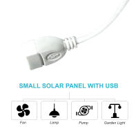 Panel Solar Pequeño 5W 5V Con USB DIY De Silicio Monocrómico Impermeable Para Camping Poder Portátil Panel Solar - details 14