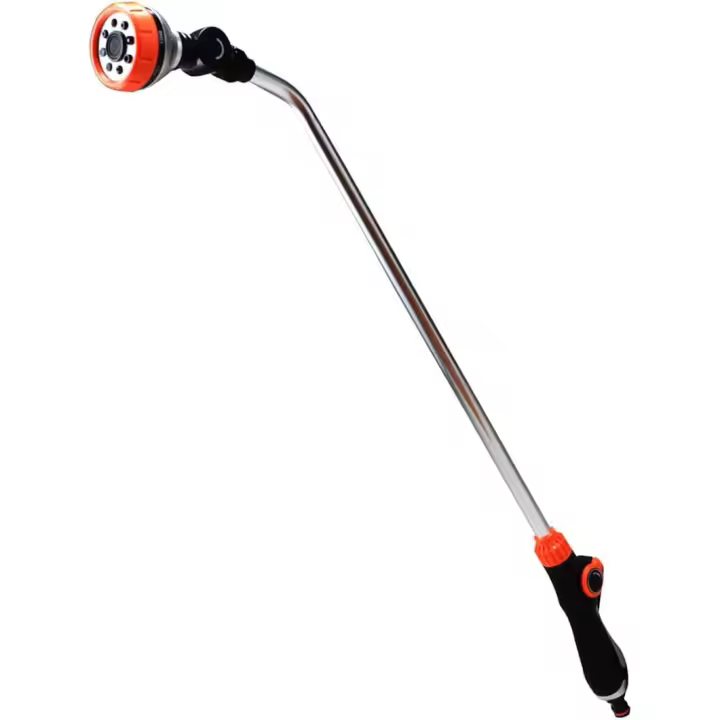 Garden Hose Spray Gun Long Handle Pistola de Riego, Extendida Pistola Rociadora para Manguera de Jardín, 8 Modos Ajustables, Mango Extralargo para Regar Césped, Lavar Coches, Limpieza de Aceras - 1