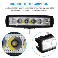 Tira De Luz LED Para Trabajo 6000K Blanca Faro De Carrocería IP67 Para Escenas Multípleces Barra De Luz Forma Auto Peças 1/2/4 Piezas - details 3