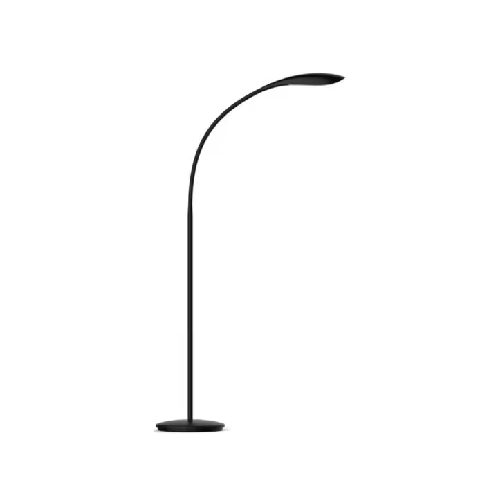 F BRIGHT Lámpara de Pie Led en Metal Negro 3000k 12w para Salones y Dormitorios - 1