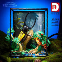 Bloques De Construcción LED Con Insectos De Rainforest Tropical Camaleón Mariposa Mantis Juguete Creativo Para Niños - details 11