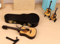 Mini Guitarra Clásica De Madera 10CM Modelo De Instrumento Musical Decoración Para Dormitorio Y Sala De Estar Regalo Original - details 4
