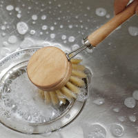 Cepillo De Platos De Madera Duradero Y Portátil Para Limpieza De Cocina Con Sisal Y Coco Ecológico Y Sin Residuos - details 12