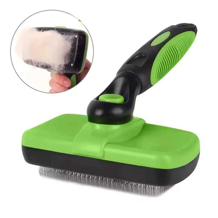 Cepillo De Peluquería Para Mascotas Herramienta De Limpieza Automática Eliminación De Pelaje Self Cleaning Shedding Comb - 1
