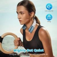 Ventilador de Cuello portátil 4000 mAh Ventilador Manos libre con 5 Velocidad Ajustable Ventilador personal recargable USB con Pantalla digital Diseño de auriculares - details 1