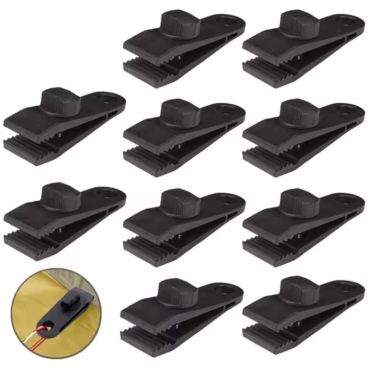 Clips De Tarp Para Cubierta De Piscina Y Tienda De Campaña Gruesos Y Con Agarre Fuerte Para Awnings Canopias Y Camping Al Aire Libre - 1
