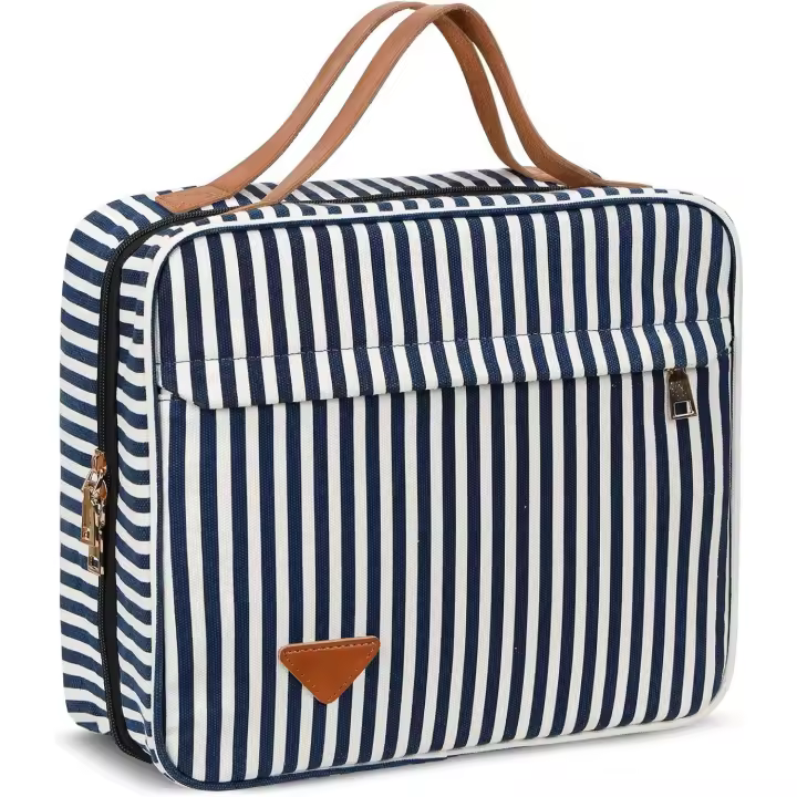 Neceser de viaje para Colgar, neceser con Gancho, impermeable, Grande, Bolsa de almacenamiento de Cosméticos para Viajes y baño - 1