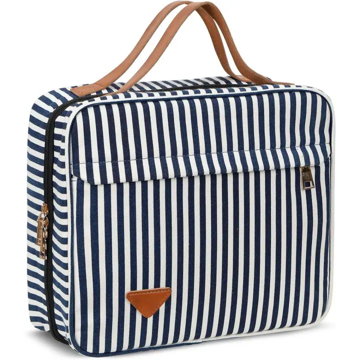 Neceser de viaje para Colgar, neceser con Gancho, impermeable, Grande, Bolsa de almacenamiento de Cosméticos para Viajes y baño - 1