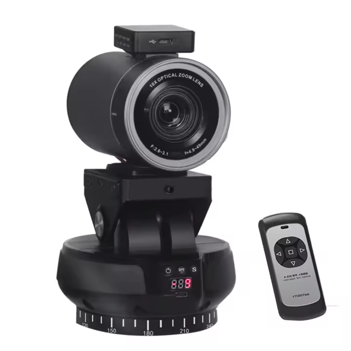 Cabeza Motorizada AI YT1200 para Cámara de Teléfono con Función de Seguimiento Remoto 360° Estabilizador de Cabeza con Batería Incorporada Accesorios de Electrónica Portátiles - 1