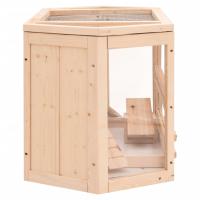 vidaXL Jaula para hámster madera maciza abeto 80x40x43 cm - details 4