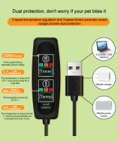 Cama Caliente Para Gato Invierno Con Calefacción Eléctrica USB Temperatura Ajustable Tienda De Gato Con Timer Casa Para Perro - details 16