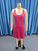 Vestido De Verano Con Cuello En V Y Cintura Alta Ajustado Sin Mangas Para Mujer Estilo Europeo Y Americano Amazon - details 1