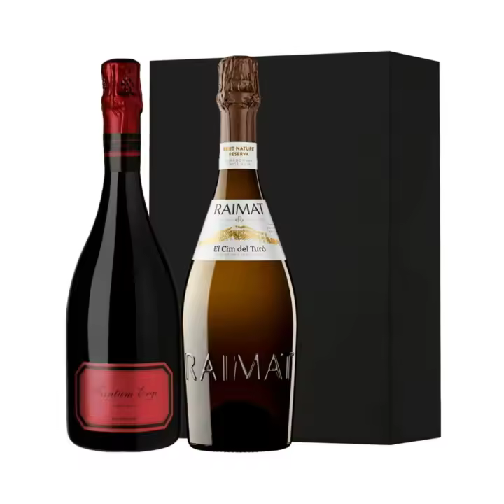 Estuche cava 2 botellas Cim del Turó y Tantum Ergo Rose - 1