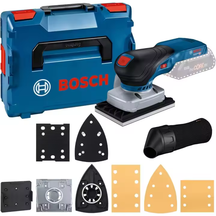 Bosch Professional 18V System GSS 18V-13 - Lijadora orbital a batería (Brushless, bolsa para polvo, 3 platos, en L-BOXX) - 1