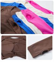Top Deportivo De Manga Larga Para Mujer Sexy Cruzado En La Espalda Rápido Secado Yoga Gimnasio Entrenamiento Crop Top Casual - details 24
