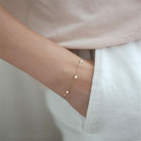 Pulsera De Encanto Somilia En Plata De Ley 925 Con Circonia 5A Y Galvanizado En Oro 14K Para Mujer Joyería Finos Minimalista Regalo Para Mamá - details 2