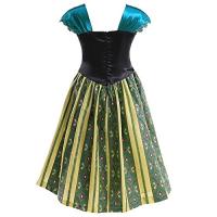 Vestido De Princesa Elsa De Halloween Para Niñas Disfraz De Reina De Hielo Anna Coronación Elegante Vestido De Fiesta Cumpleaños - details 1
