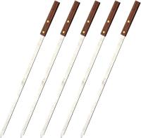 5 piezas de Maple inoxidable barbacoa pinchos Plato Parrilla pinchos barbacoa Palos reutilizables Fuerte barbacoa carne pinchos Plato barbacoa - details 3