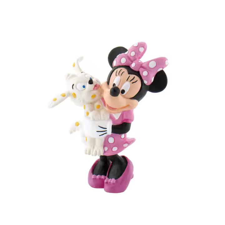 Figura Minnie Perro Disney 7cmFigura  Coleccionable - Idea de Regalo- Mercancia Oficial - Juguetes para Niños y Adultos - Movies Fans - Muñeco para Coleccionistas y Exposición - 1